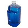 1 Gallon Clear PVC Jug with 38/400 White Ribbed CRC Cap with F217 Liner