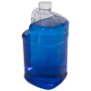 1 Gallon Clear PVC Jug with 38/400 White Ribbed CRC Cap with F217 Liner