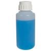 1 Liter Natural Polypropylene Heavy-Duty Economy Vacuum Bottle with 53B White Polypropylene Cap