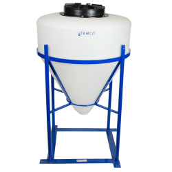 30 Gallon Tamco ® Cone Bottom Tank with 2" FPT Bulkhead Fitting - 26" Dia. x 28" Hgt.