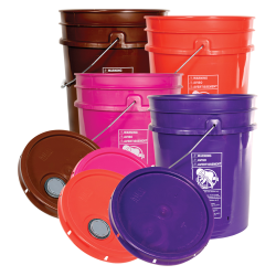 Letica Standard 5 Gallon Buckets Lids U S Plastic Corp