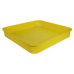Yellow LLDPE Tamco® 4 Drum Spill Tray - 52" L x 52" W x 8" Hgt.