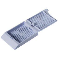 Blue Biopsy Cassettes with Lids