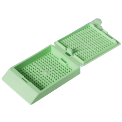 Green Biopsy Cassettes with Lids