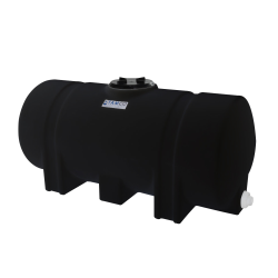 55 Gallon Black Tamco® Leg Tank with 5" Lid & 3/4" End Fitting - 35" L x 23-1/2" W x 25" Hgt.