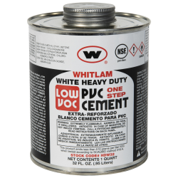 Whitlam Heavy-Duty PVC White Low VOC Heavy-Bodied Cement
