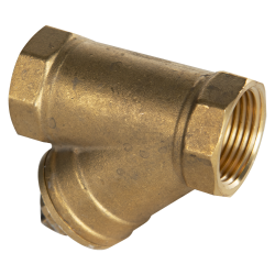 1" FNPT Forged Brass Y-Strainer with 50 Mesh Screen