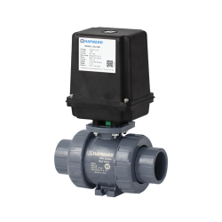 1/2" Socket & Threaded Hayward® EAU1 Series Automated PVC Ball Valve with EPDM O-rings