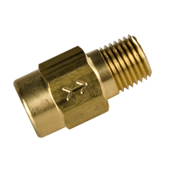 1/4" FNPT x 1/4" MNPT Series 410 Brass Check Valve with EPDM Seals - 1 PSI