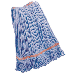 Large Blue Polyester Blend Looped-End Libman ® Wet Mop Head