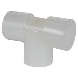 3/4" Chemtrol® Chem-Pure® Natural Polypropylene Schedule 80 Socket Tee