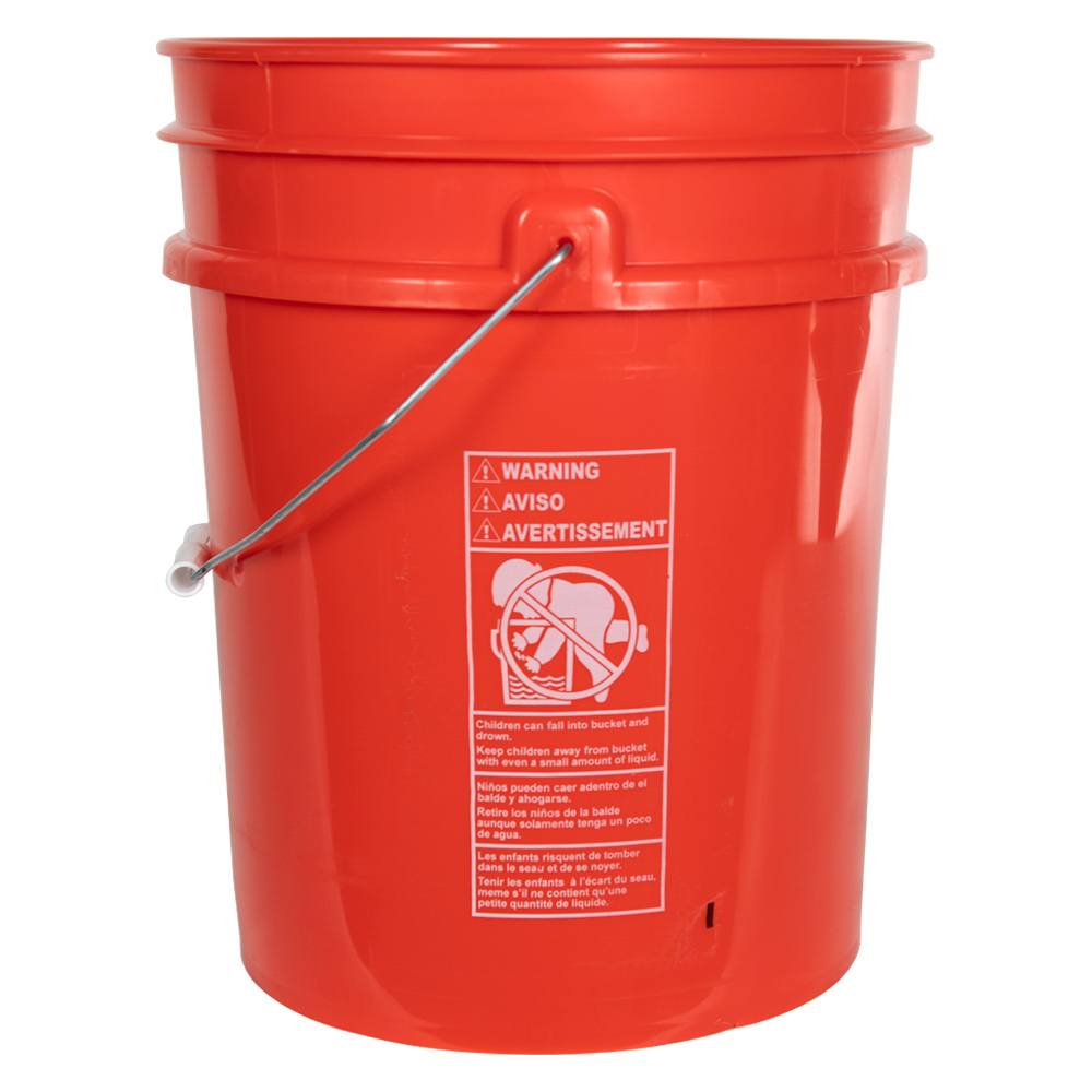 Premium Orange 5 Gallon Bucket