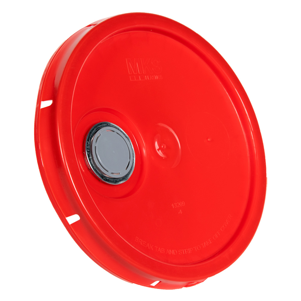 Red Pour Spout Bucket Lid U.S. Plastic Corp.