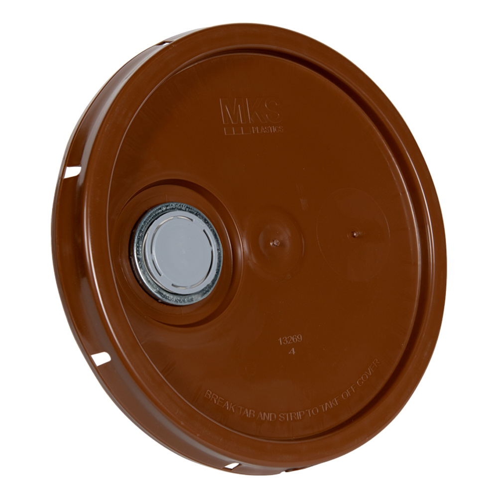 Brown Pour Spout Bucket Lid U.S. Plastic Corp.