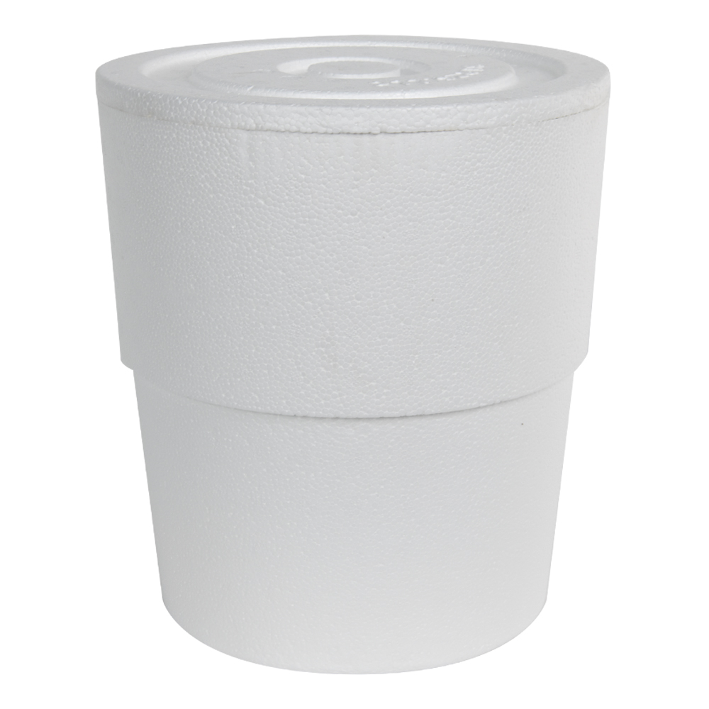 Leaktite® 5 Gallon Bucket Styrofoam Companion Coolers with Lids - Case of 12