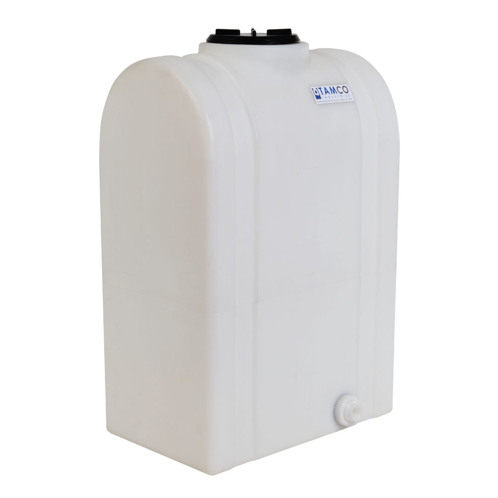 65 Gallon Natural Tamco® Loaf Tank with 8" Lid & 3/4" Side Fitting - 24-3/8" L x 18-3/8" W x 41-1/2" Hgt.