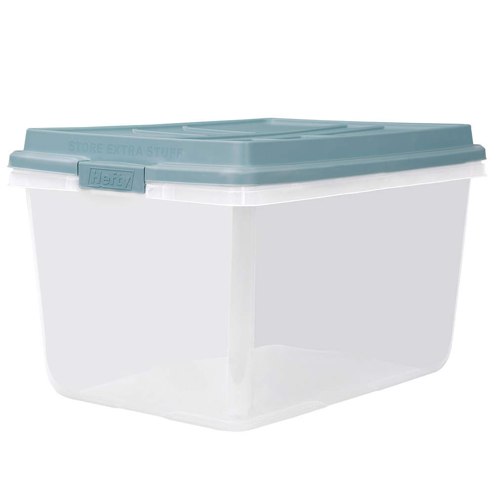 Hefty Hi-Rise 72 Qt Storage Bins, Set of 2 W/ Lids