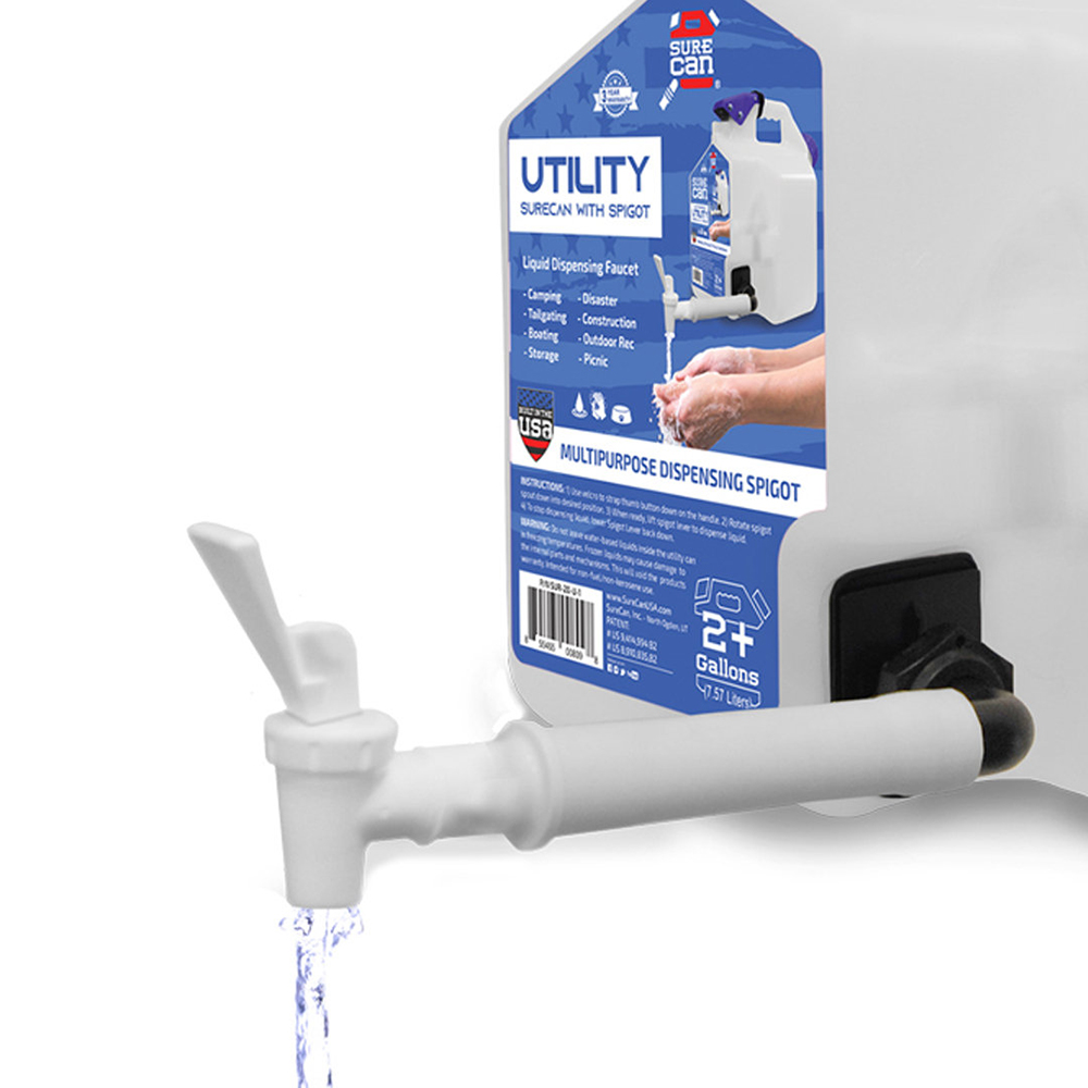 Replacement White Spigot Attachment for 2.2 Gallon or 5 Gallon Utility SureCan®