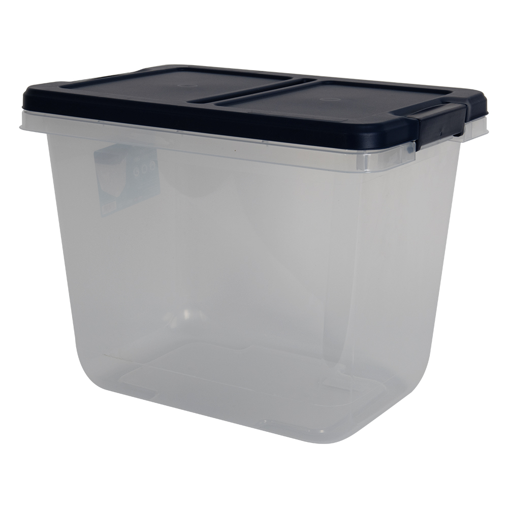 29 Quart Home Logic White Storage Bin 16.79" L x 12" W x 13.05" Hgt