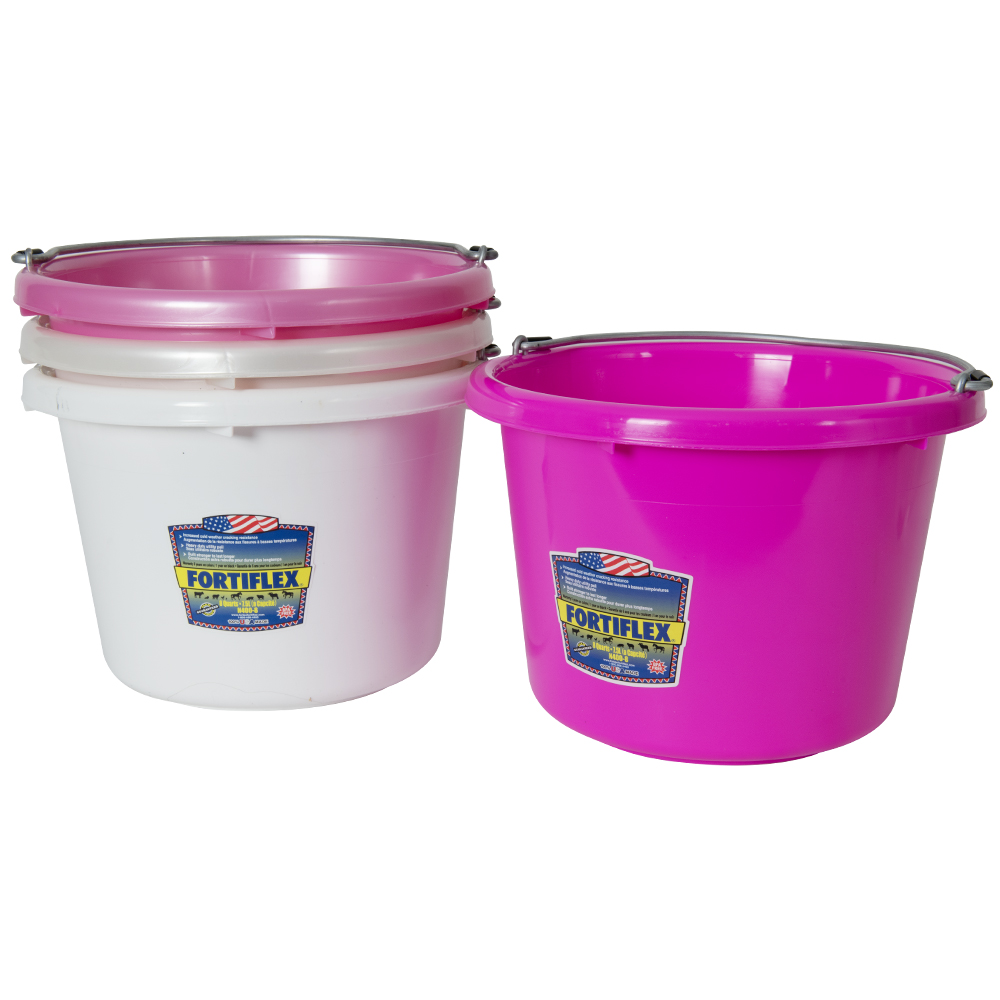 Fortex® 8 Quart Molded Rubber-Polyethylene Pails