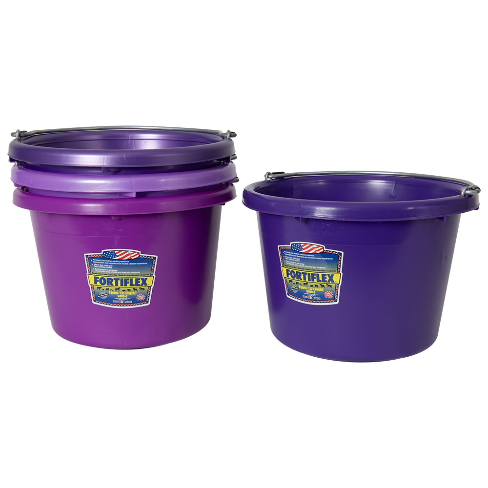 Fortex® 8 Quart Molded Rubber-Polyethylene Pails