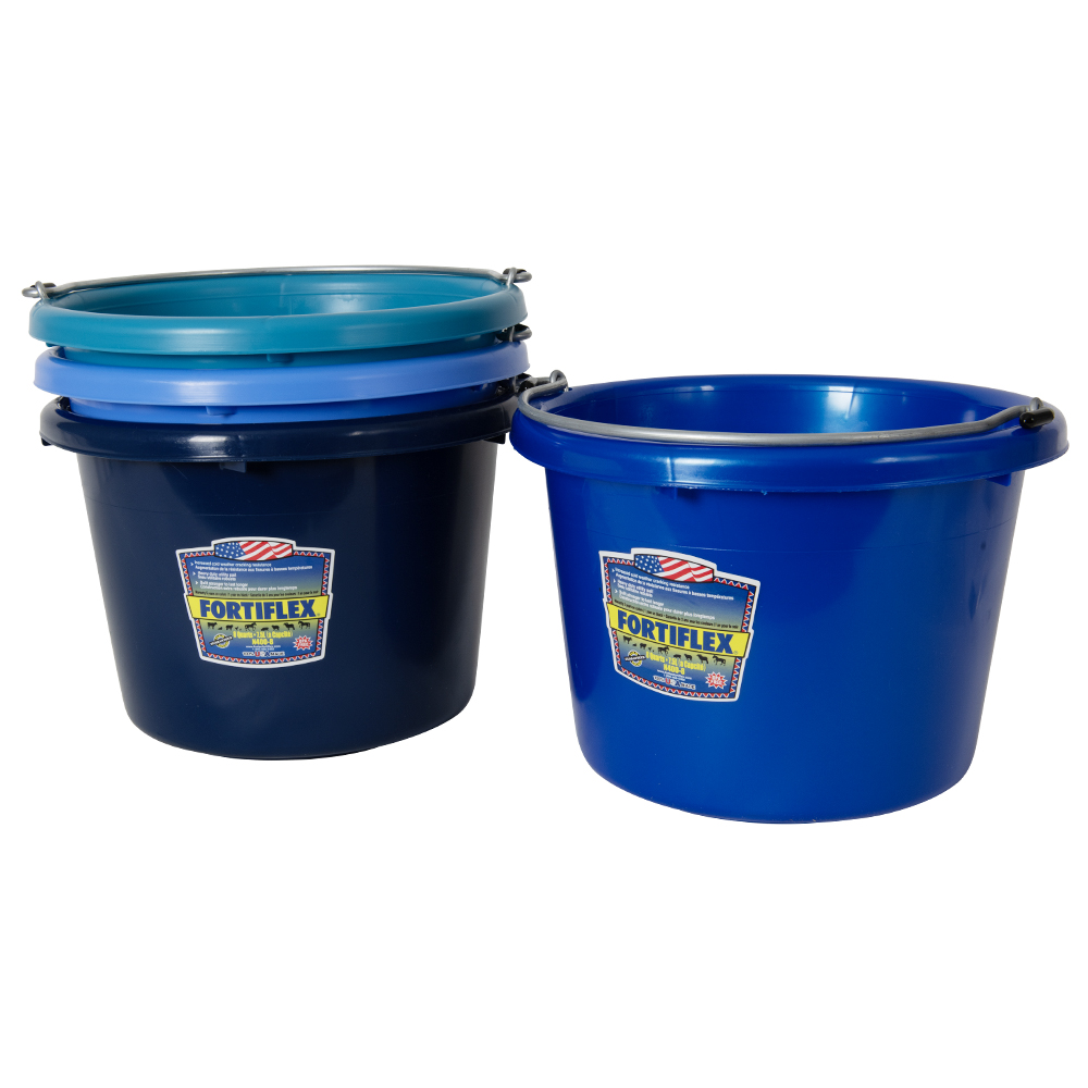 Fortex® 8 Quart Molded Rubber-Polyethylene Pails