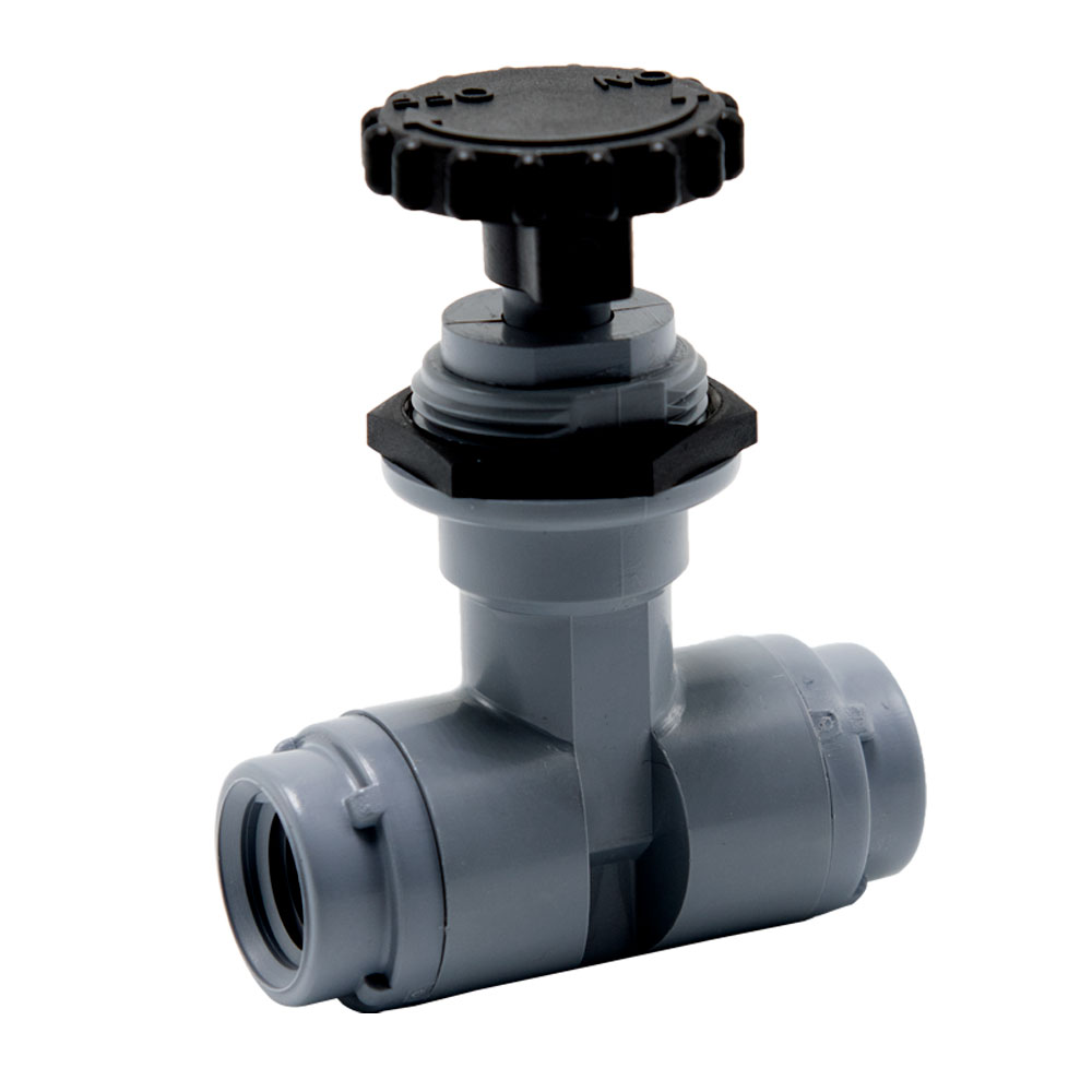 1/4" FNPT x 1/4" FNPT Series 586 PVC Needle Valve with EPDM Seal U.S