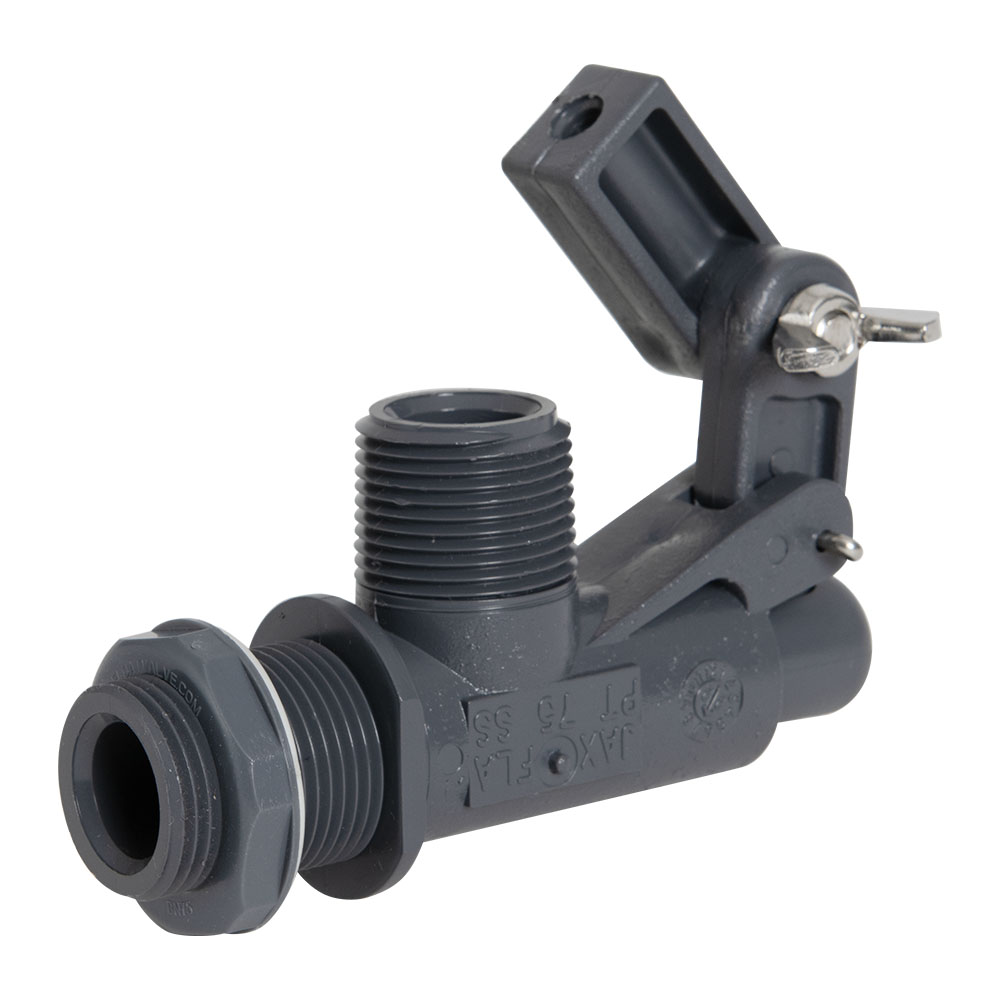 3/4" MIPT PVC Tank Mount Tamco® Float Valve - Installed