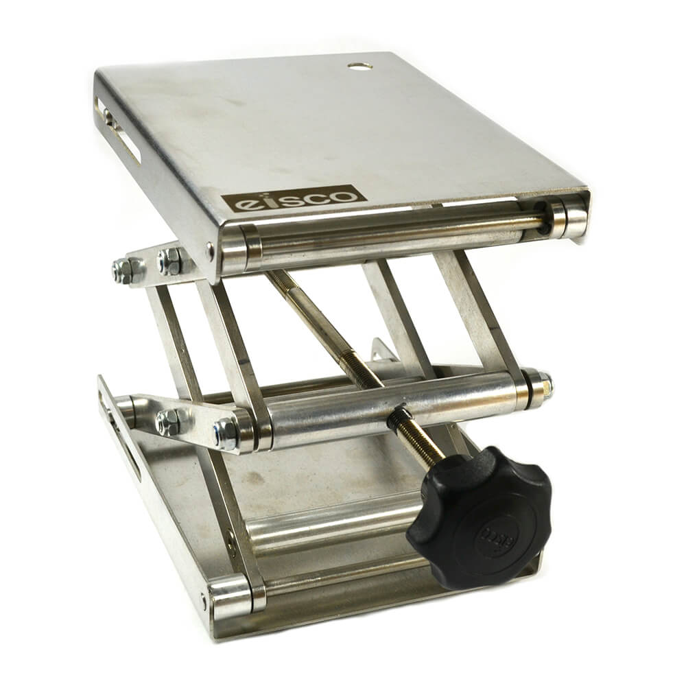 Stainless Steel Lab Jack 61/2" L x 5" W x 11" Max. Hgt. U.S