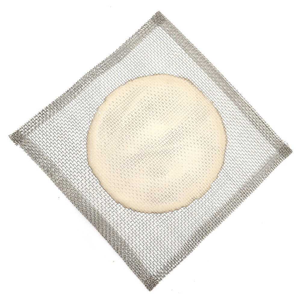 5" x 5" Stainless Steel Wire Gauze Squares with Ceramic Center - Pack of 10