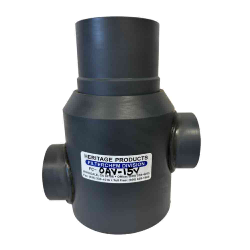 11/2" Gray PVC OneWay AirOperated Valve U.S. Plastic Corp.