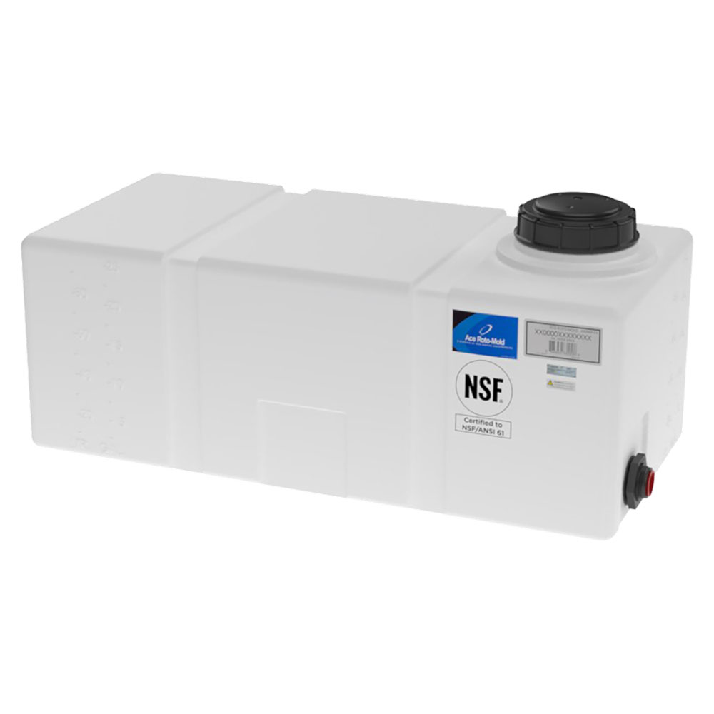 25 Gallon Natural Flat Bottom Tank with 5