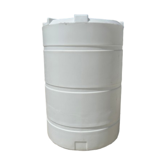 1000 Gallon Natural Polypropylene Vertical Storage Tank (1.9 Specific Gravity) with 16" Lid - 60" Dia. x 90" Hgt.