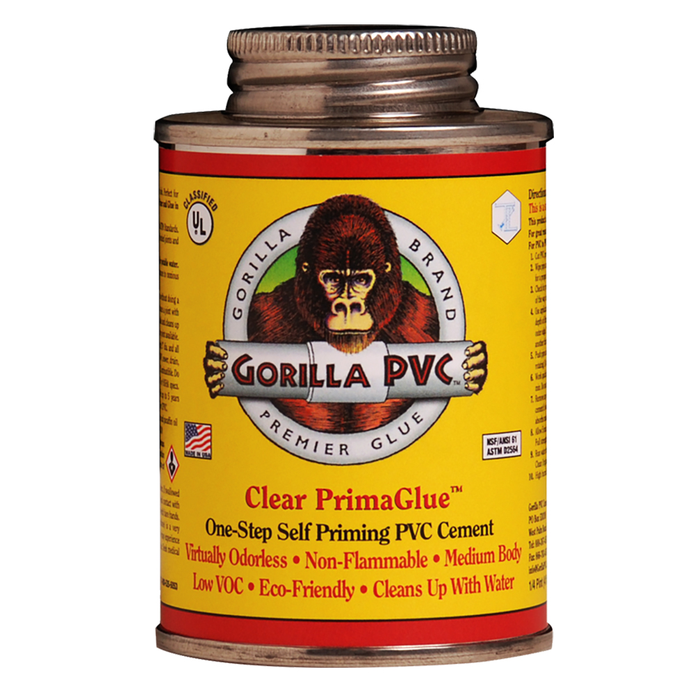 8 oz. Clear Gorilla PVC™ Cement U.S. Plastic Corp.