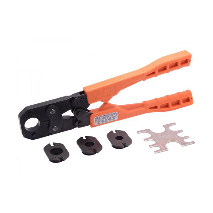 SharkBite® MultiHead Crimp Tool Kit for 3/8" to 3/4" PEX Crimp Rings with Go/NoGo Gauge U.S