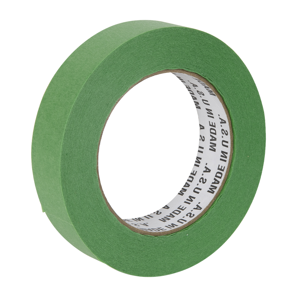 1" W x 60 Yd. L x 5.9 mil Thick Green High-Tack Industrial Masking Tape