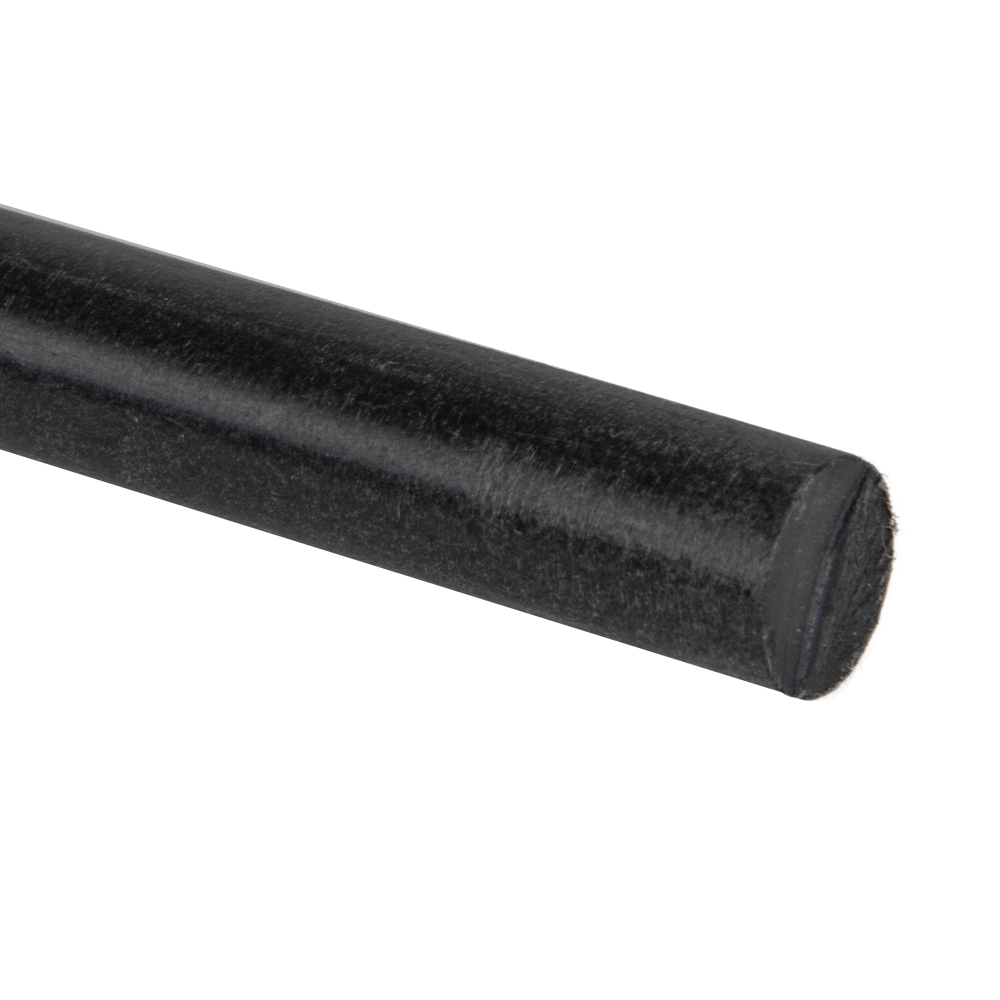 1/4" Black Acetron® GP Acetal Rod