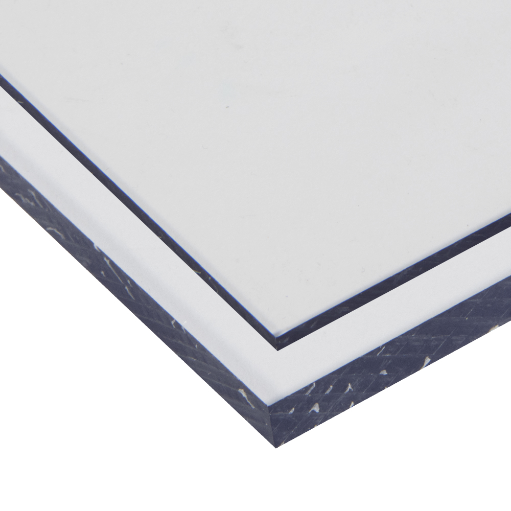 0.472" (12.7mm) x 12" x 24" Gray Post-Consumer Recycled (PCR) Polycarbonate Sheet