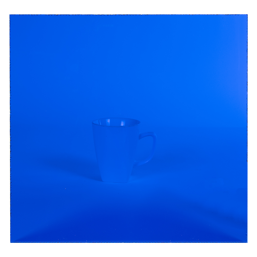 0.125" (3.2mm) x 24" x 24" Blue 2424 Transparent Acrylic Sheet