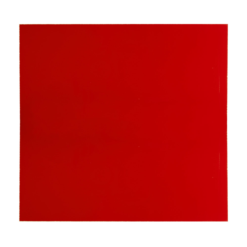 0.250" (6.4mm) x 12" x 12" Red 2423 Transparent Acrylic Sheet