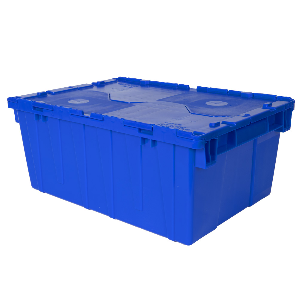 21.9" L x 15.2" W x 9.3" Hgt. Blue Security Shipper Container