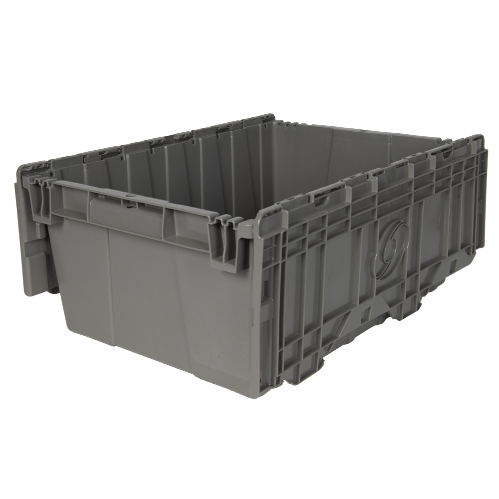 21.9" L x 15.2" W x 9.3" Hgt. Gray Security Shipper Container
