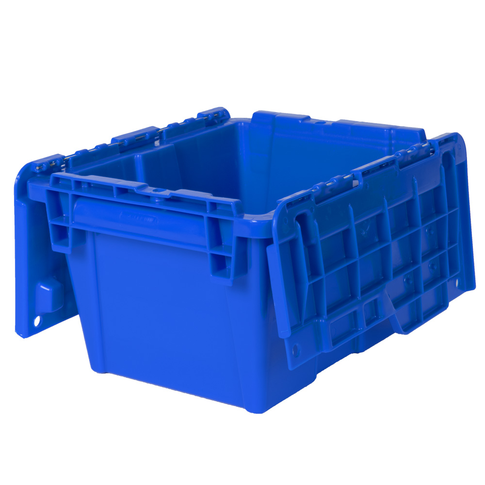 11.8" L x 9.8" W x 7.7" Hgt. Blue Security Shipper Container