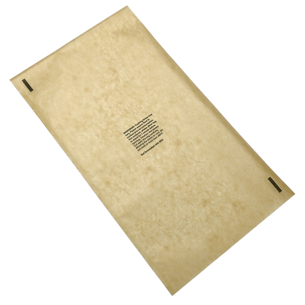 8-7/8" x 15-3/4" Brown Heat Seal Microwave & Oven Bags