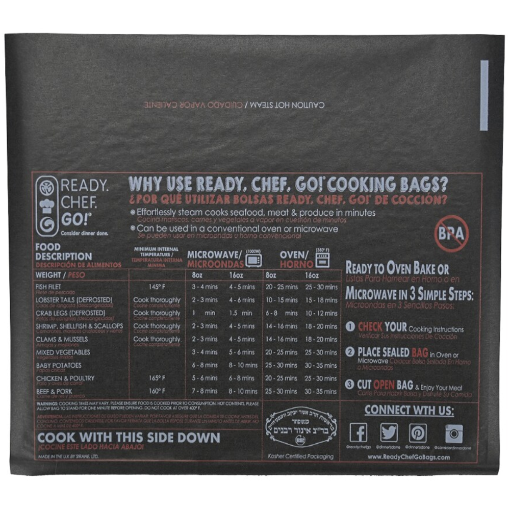 Ready Chef Go® Microwave & Oven Bags