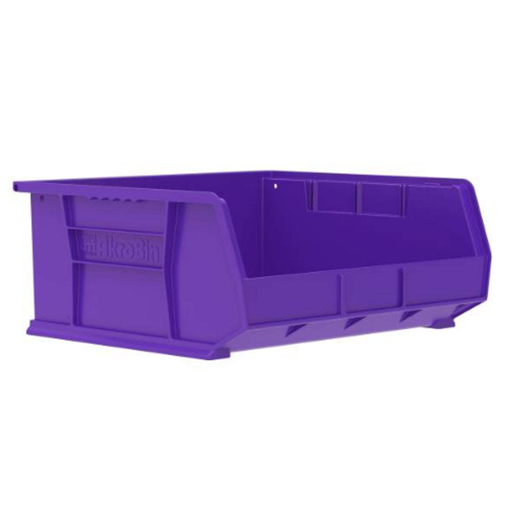 143/4" L x 161/2" W x 7" Hgt. OD Purple Storage Bin U.S. Plastic Corp.