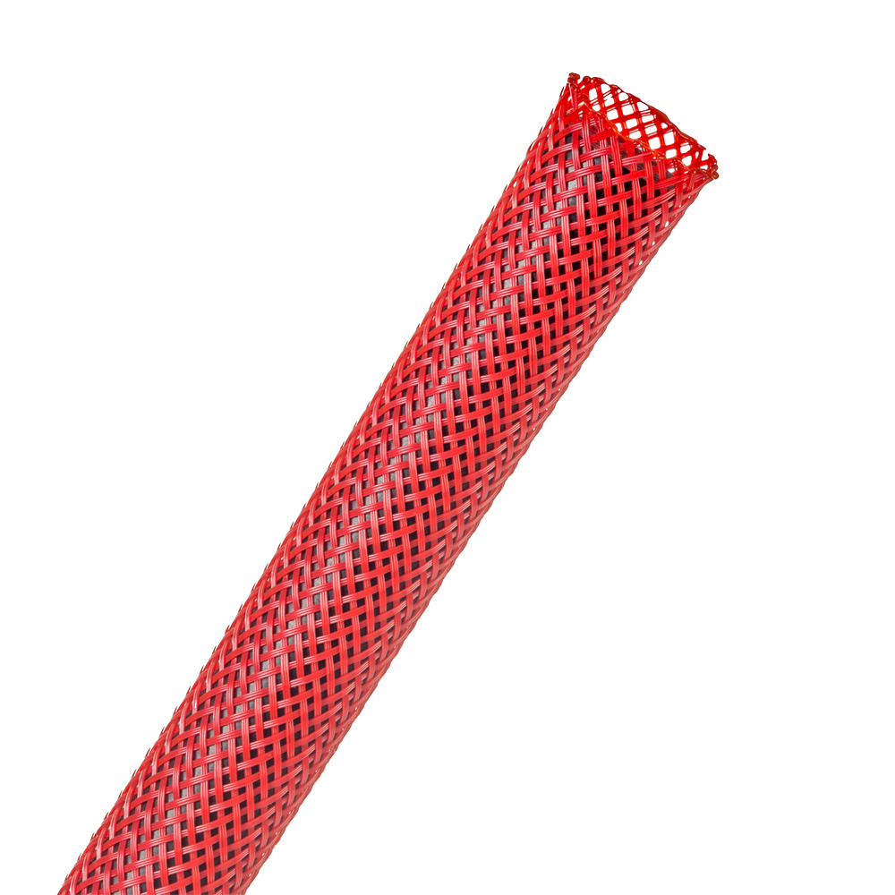 1/4" Red Flexo® PET Braided Sleeving