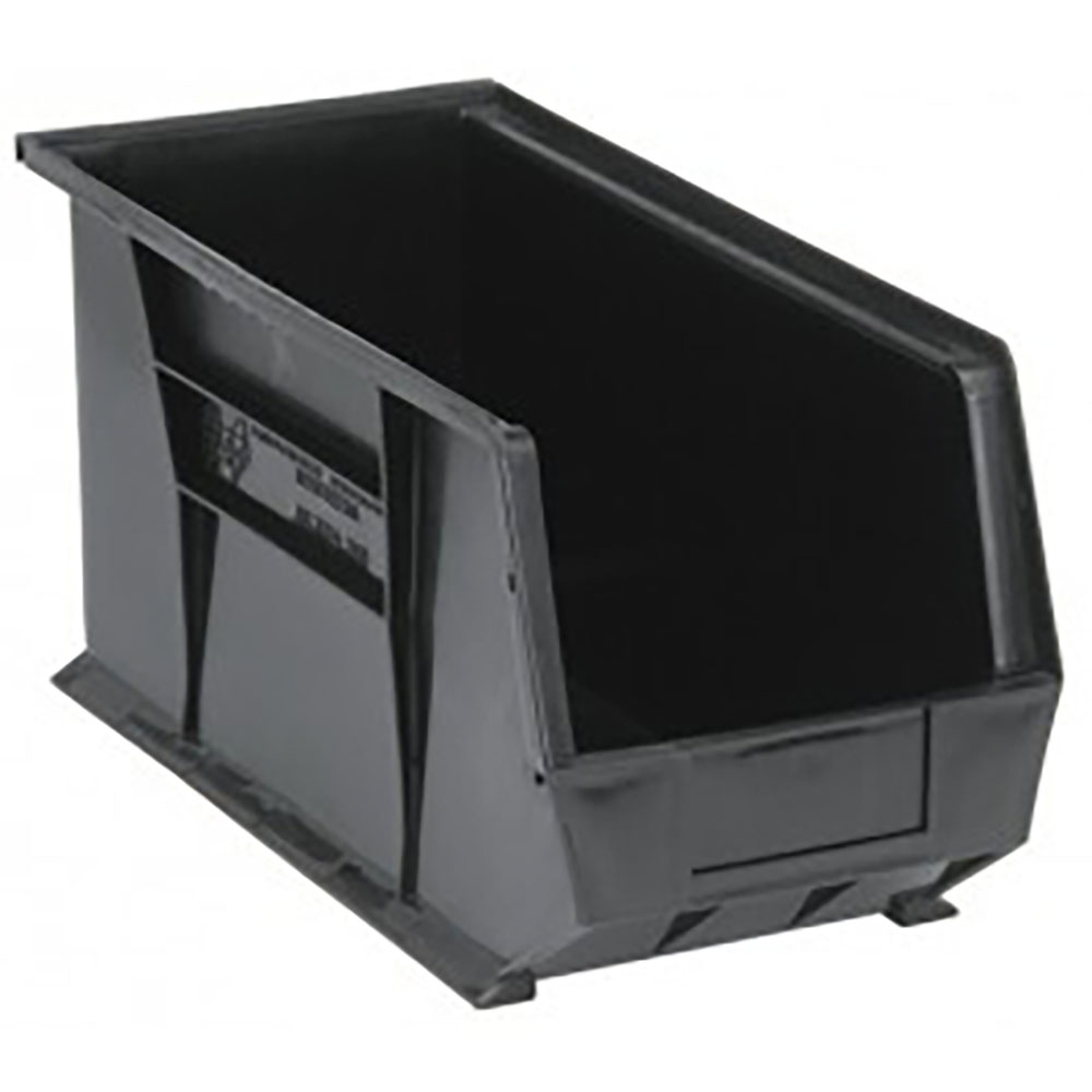 Black Quantum® Ultra Series Recycled Stack & Hang Bin - 18" L x 8-1/4" W x 9" Hgt.