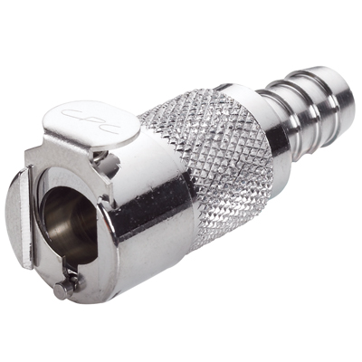 3/8" In-Line Hose Barb NSF-Listed LC Series Chrome Plated Brass Body - Shutoff (Insert Sold Separately)