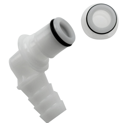 3/8" In-line Hose Barb NSF-Listed APC Series Acetal Elbow Insert - Straight Thru (Body Sold Separately)
